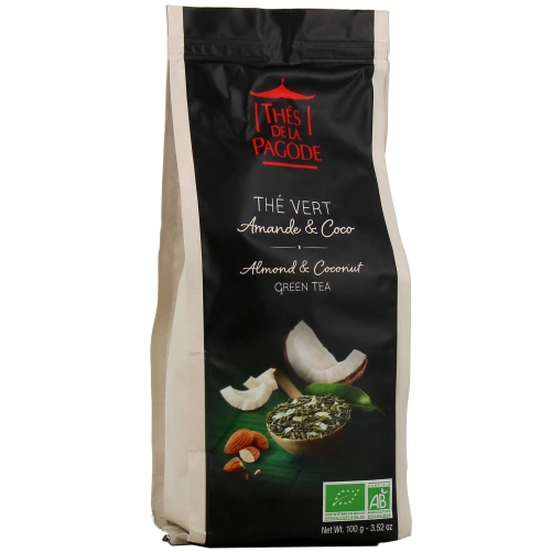 Thés de la Pagode Thé Vert Amande Coco Bio