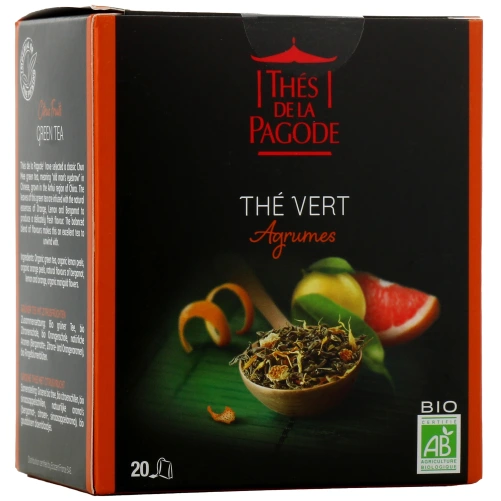 Thés de la Pagode Thé Vert aux Agrumes Bio