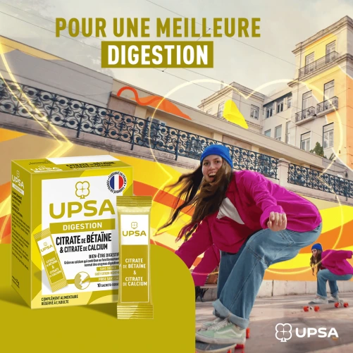 UPSA Digestion Citrate de Bétaïne & Citrate de Calcium