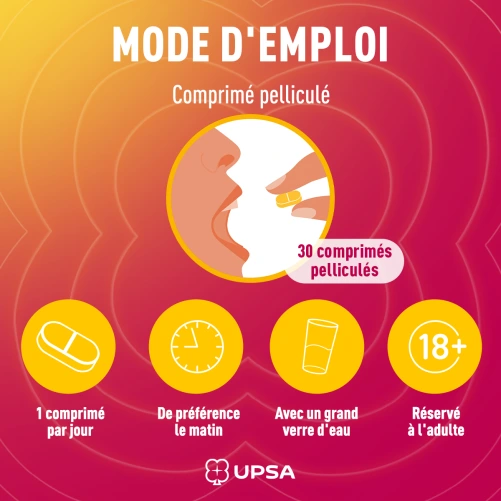 UPSA Energie Multivitamines Hibiscus