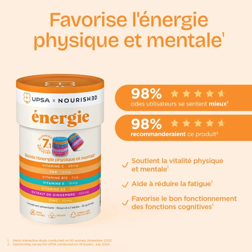 UPSA Gummies 7 en 1 Energie