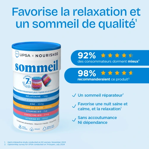 UPSA Gummies 7 en 1 Sommeil