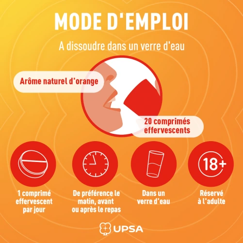 UPSA Vitamine C 1000mg comprimés effervescents