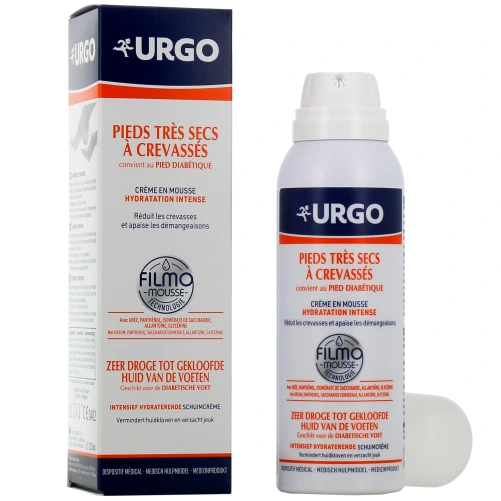 Urgo Crème Mousse Hydratation Intense Pieds Très Secs