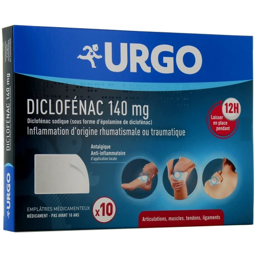 Urgo Diclofenac Emplâtres Médicamenteux 140 mg