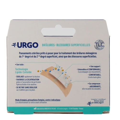 Urgo Pansements Waterproof Brûlures & Blessures Superficielles