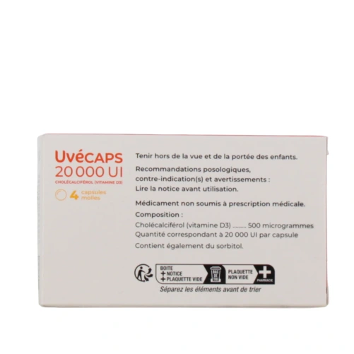 UvéCAPS Cholécalciférol Vitamine D3