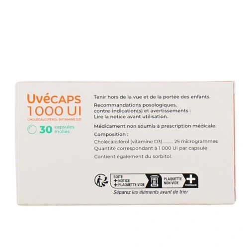 UvéCAPS Cholécalciférol Vitamine D3