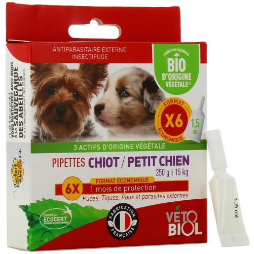 Biovetol Antiparasitaire Pipettes Chien