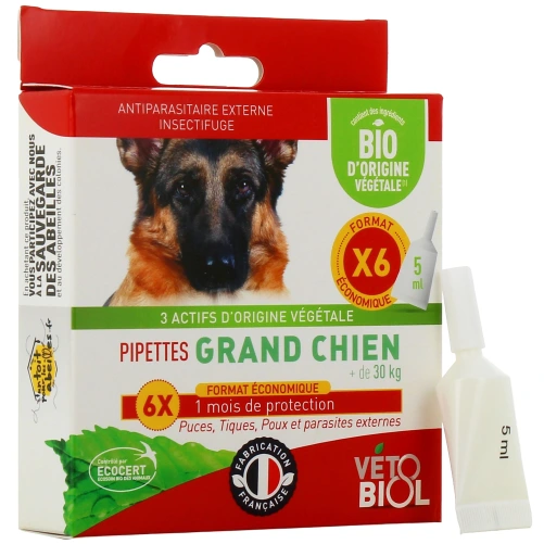 Biovetol Antiparasitaire Pipettes Chien