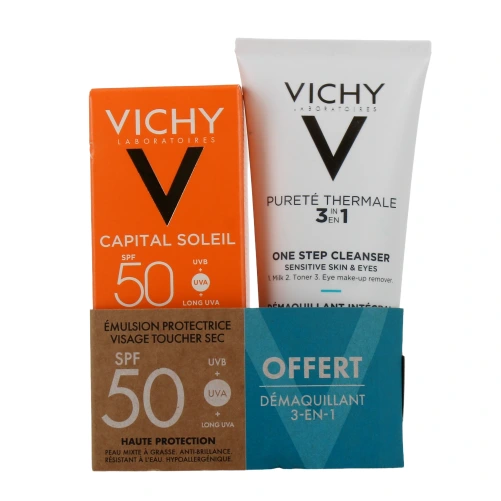 Vichy Capital Soleil Emulsion Toucher Sec Anti-Brillance SPF50
