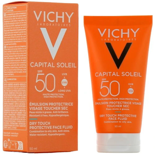 Vichy Capital Soleil Emulsion Toucher Sec Anti-Brillance SPF50