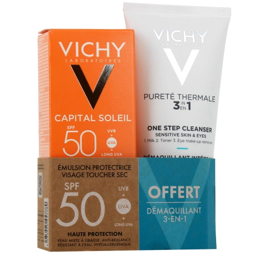 Vichy Capital Soleil Emulsion Toucher Sec Anti-Brillance SPF50