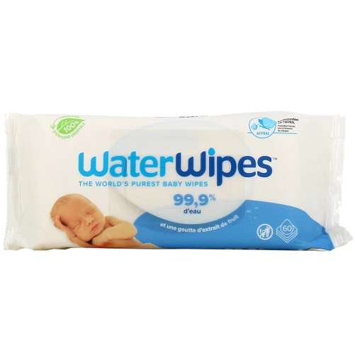 WaterWipes Lingettes Nettoyantes Bébé Biodégradables