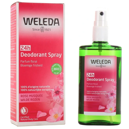 Weleda Déodorant Spray 24h Rose Musquée