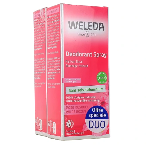 Weleda Déodorant Spray 24h Rose Musquée