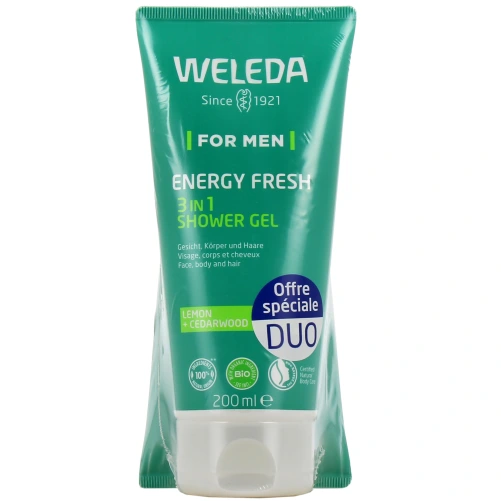 Weleda Gel Douche Homme Energy Fresh 3 en 1