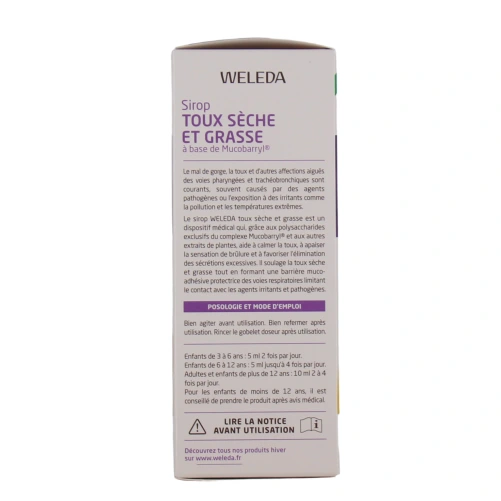 Weleda Sirop Toux Sèche et Grasse