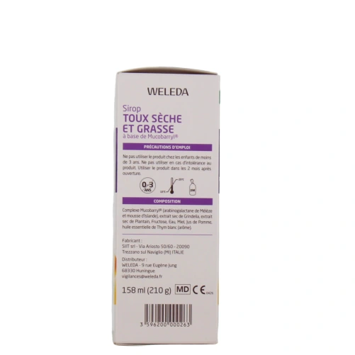 Weleda Sirop Toux Sèche et Grasse
