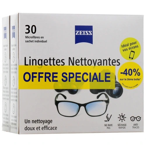 Zeiss Lingettes Nettoyantes Pour Lunettes Individuelles