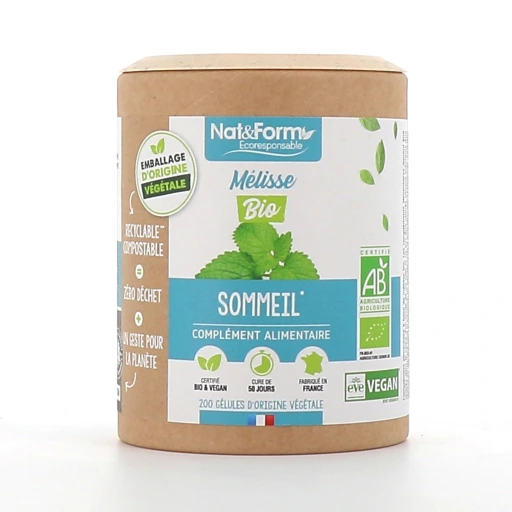 Nat & Form Mélisse Bio Sommeil