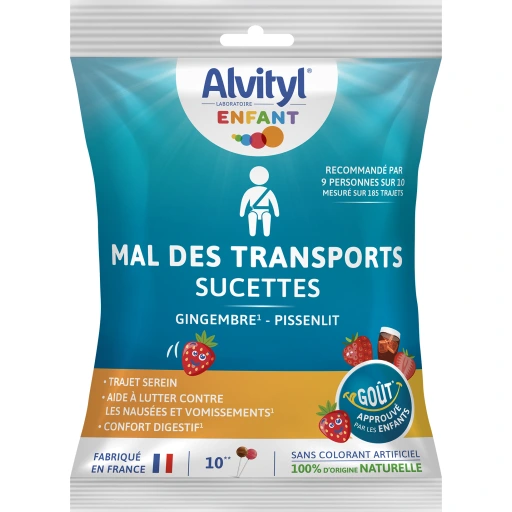 Alvityl Sucettes Mal des Transports