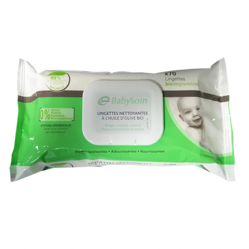 Babysoin Lingettes Nettoyantes Bio