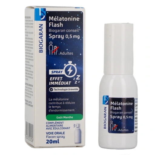 Biogaran Mélatonine Flash 0,5 mg