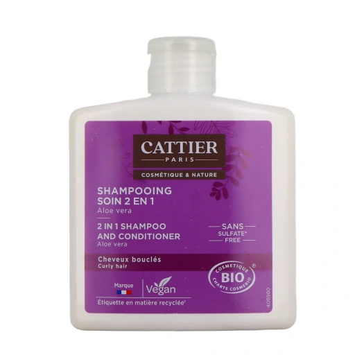 Cattier Shampooing Soin 2 en 1 Bio Cheveux Bouclés