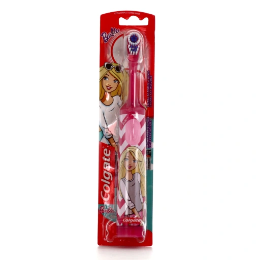 Colgate Brosse à Dent à piles Extra-Souple Barbie
