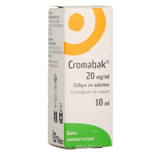 Cromabak 20mg/ml Collyre 10 ml