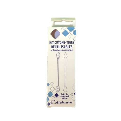 Estipharm Cotons-tiges Réutilisables en Silicone