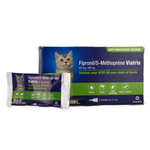 Fipronil S Méthoprène Chat et Furet Pipettes antiparasitaires