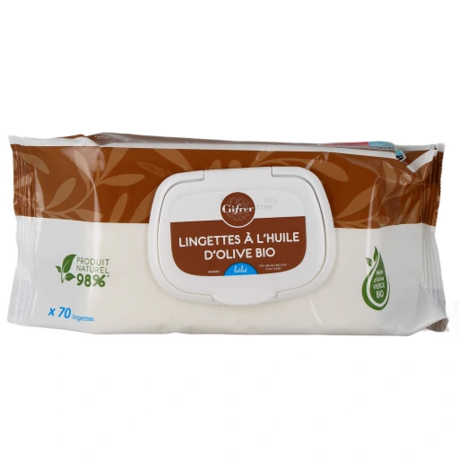 Gifrer Lingettes Nettoyantes à l’Huile d’Olive