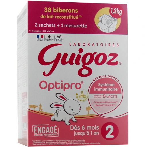 Guigoz Optipro Lait 2eme âge