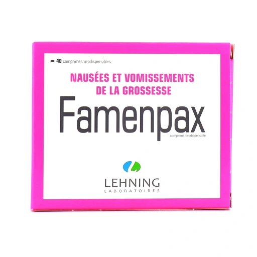 Lehning Famenpax Nausées et Vomissements de la Grossesse