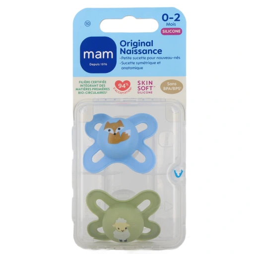 MAM Original Naissance Sucettes Silicone 0-2 mois