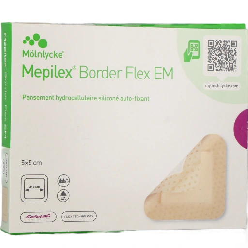 Mepilex Border Flex EM Pansement hydrocellulaire
