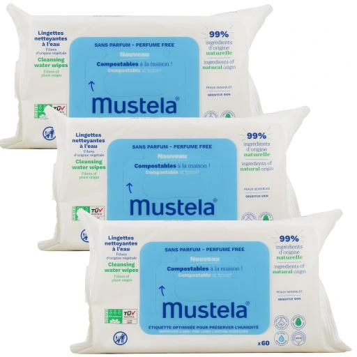 Mustela Lingettes Nettoyantes à l'Eau