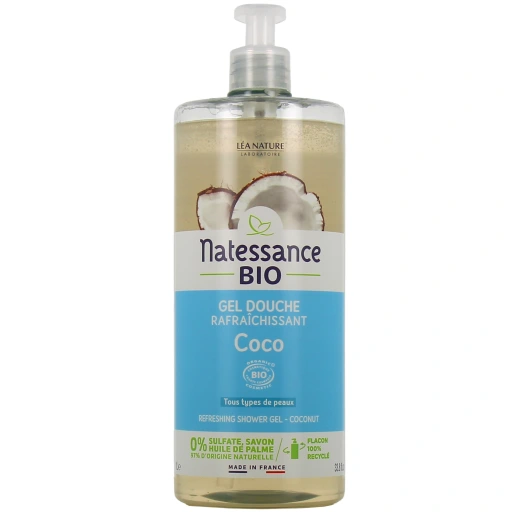 Natessance Gel douche rafraîchissant Eau de Coco