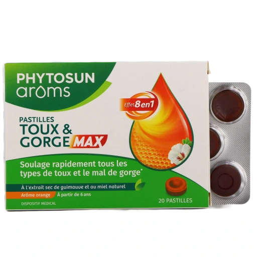 Phytosun Arôms Pastilles Toux et Gorge Max