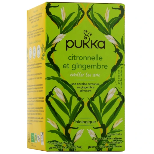 Pukka Infusion Citronnelle et Gingembre Bio