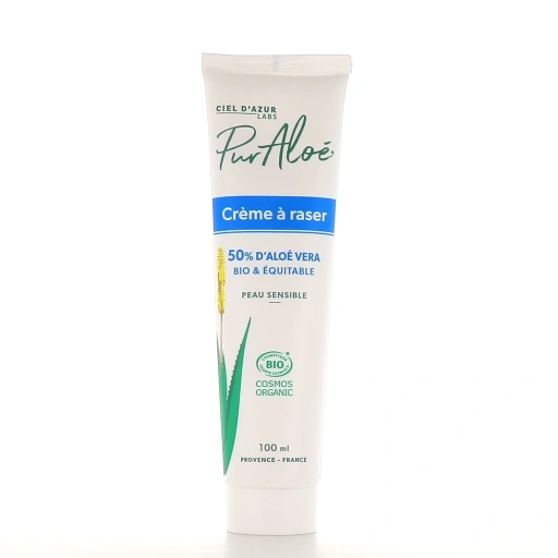 Pur Aloé Crème à Raser Bio 50 % Aloé Vera Natif