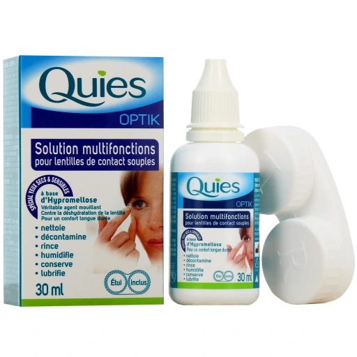 Quies Optik Solution Multifonctions pour Lentilles Souples