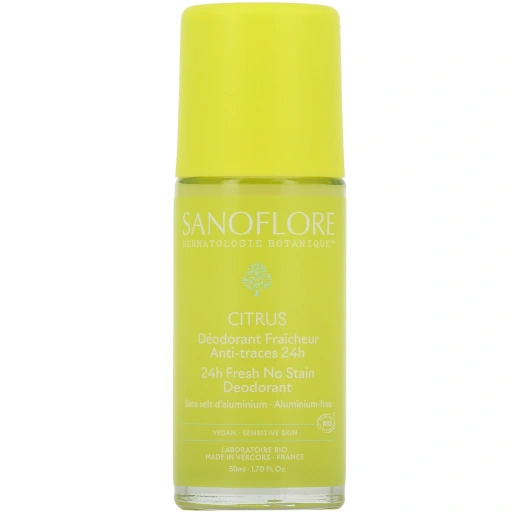 Sanoflore Déodorant Fraicheur Bio Anti-traces 24h Citrus