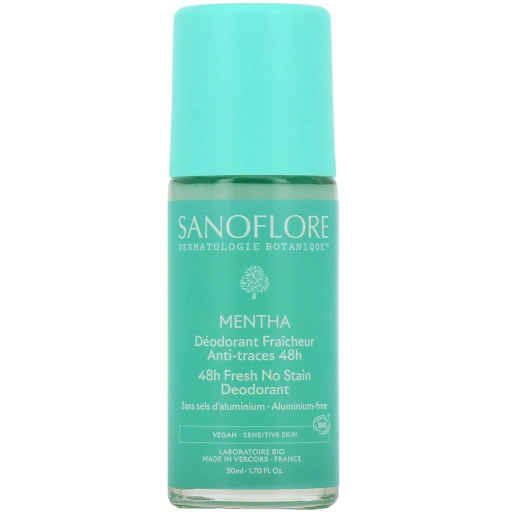 Sanoflore Déodorant Fraicheur Bio Anti-traces 48h Mentha