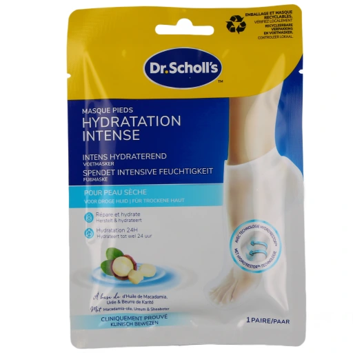 Scholl Masque Pieds Nourrissant Huile de Macadamia