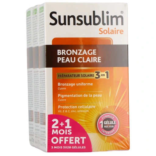 Sunsublim Bronzage Peau Claire