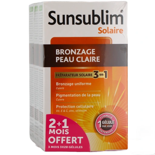 Sunsublim Bronzage Peau Claire