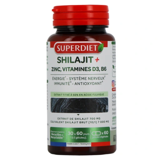 Superdiet Shilajit Zinc Vitamines D3, B6